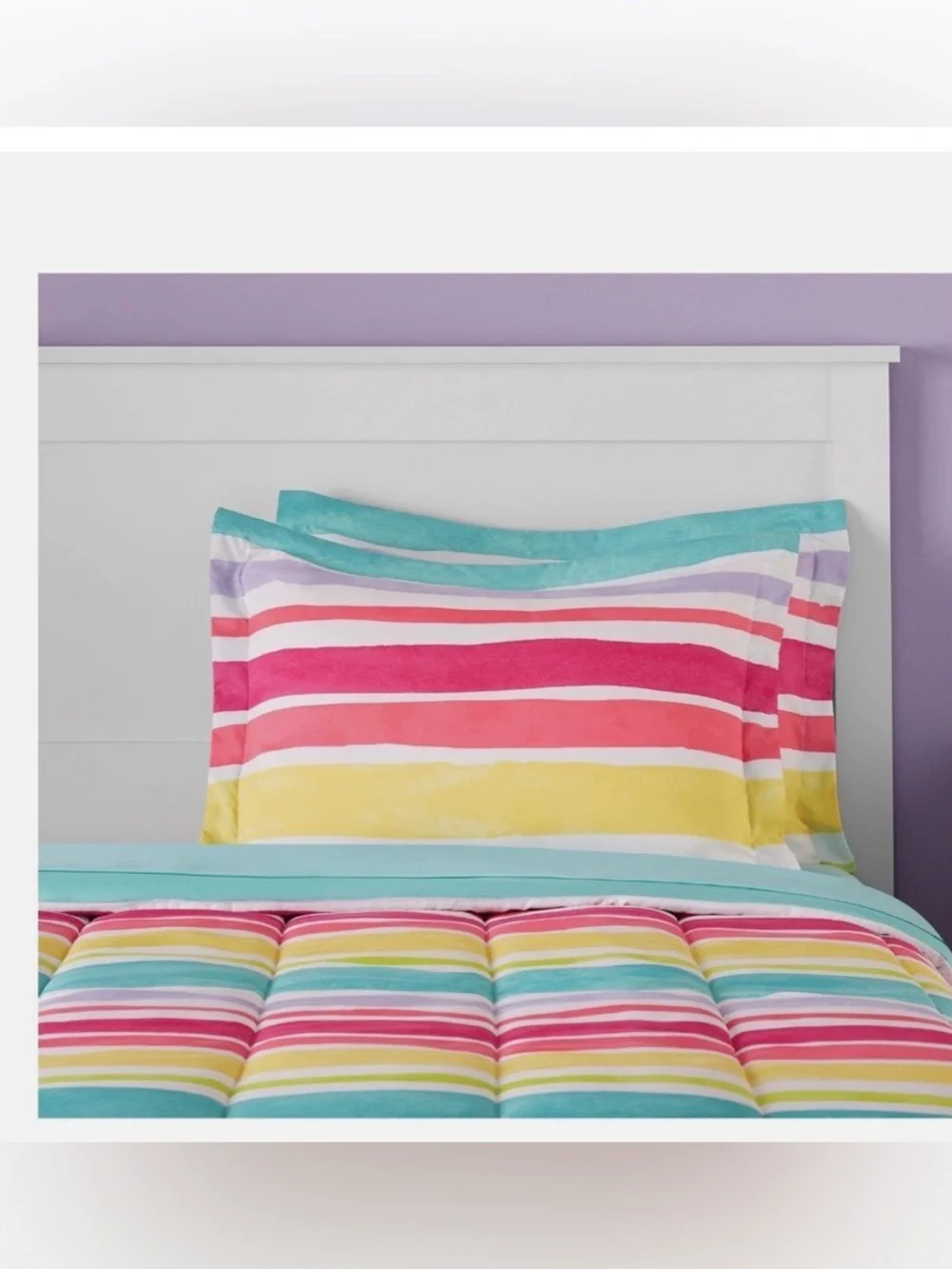 Rainbow Stripe full Bedding Set